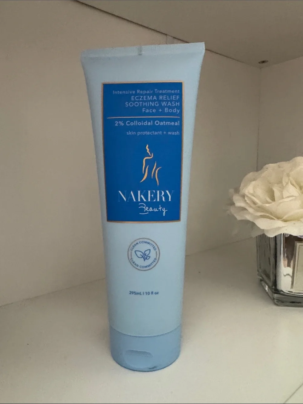 Nakery Beauty Eczema Relief Soothing Wash Face + Body – 10 oz